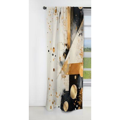 Marcellina - Rideau Collages - Rideau abstrait occultant - 1 panneau