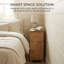 3-Drawer Solid Wood Nightstand-1541031013