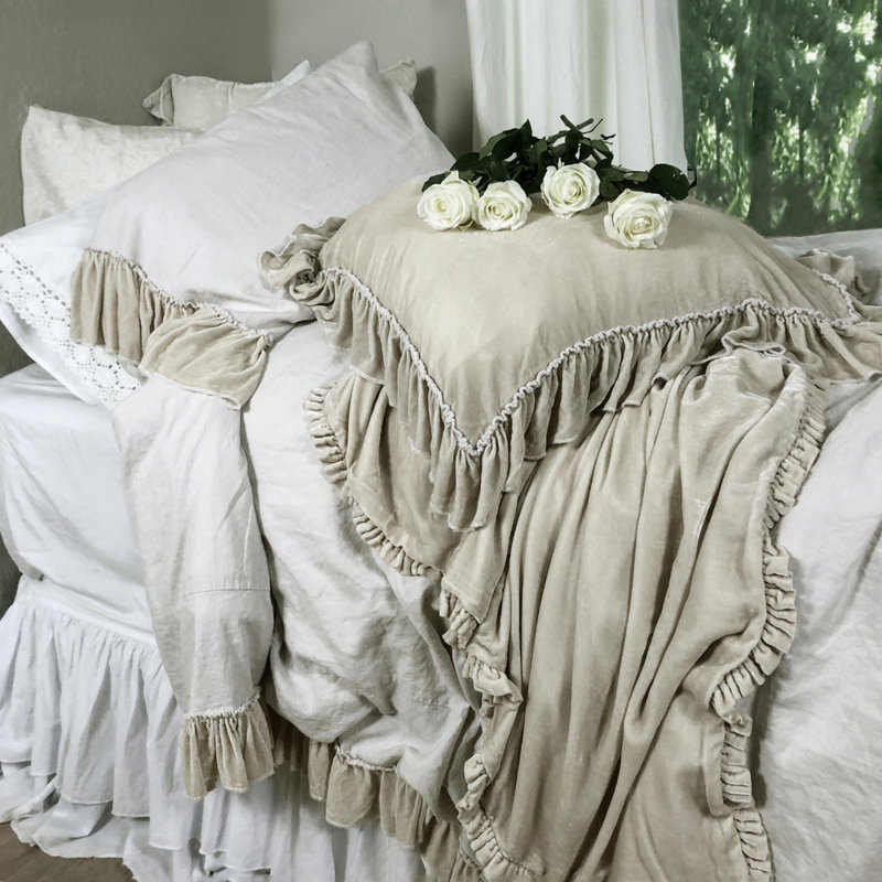 Isabella Throw Blanket, Creme