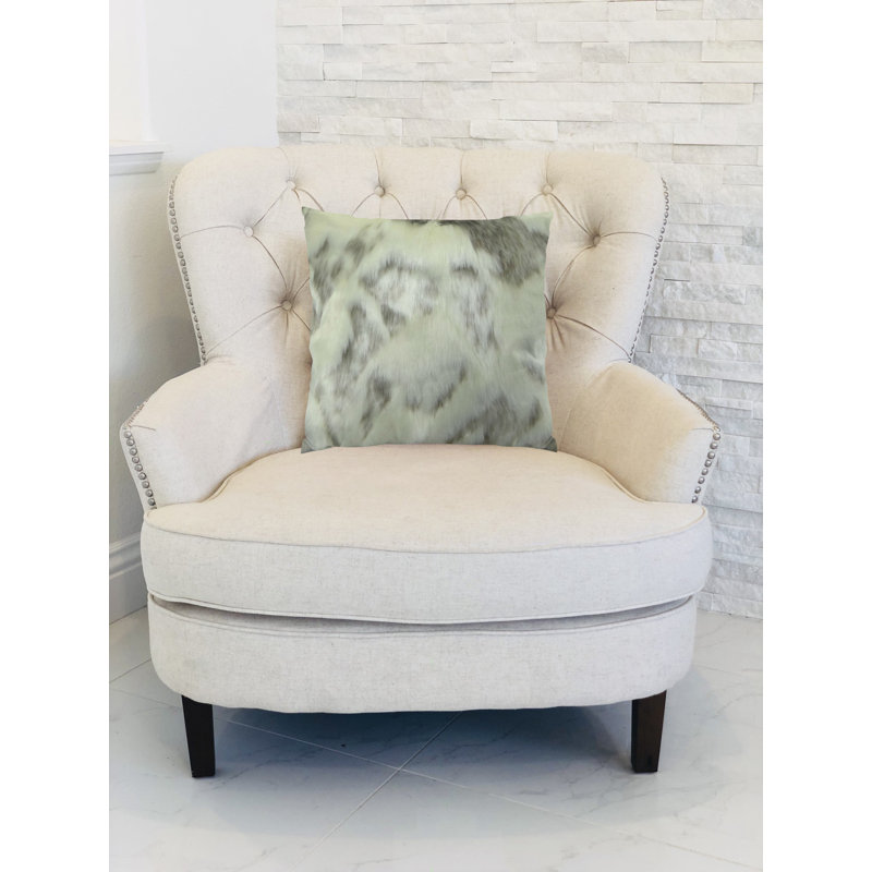 Coussin de luxe fabriqué à la main de lapin cuddly, H 22 po x l 22 po, Polyester