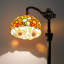 Lampe sur pied de 63 po de style Tiffany avec abat-jour en verre coloré et base en résine-1468142865