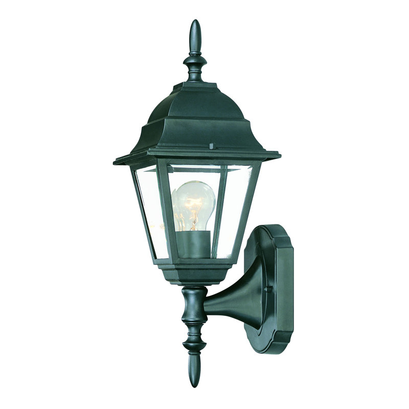 Lanterne murale d'extérieur Ledbetter, Noir mat