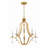 Keyrah 5 - Light Steel Dimmable Chandelier