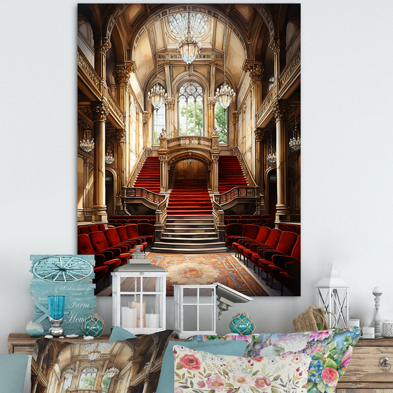 «Corabella Theatres Architecture», appel de rideaux VI, H 44 po x l 34 po x P 1,5 po, Toile tendue