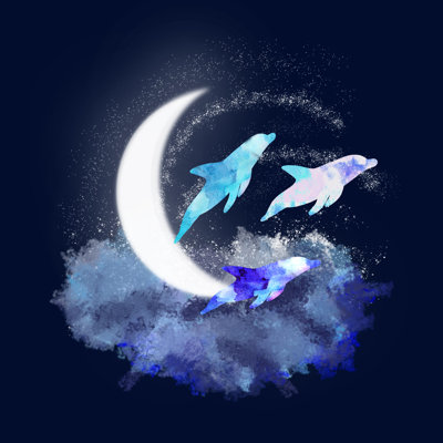 " Dolphins Illustration "
