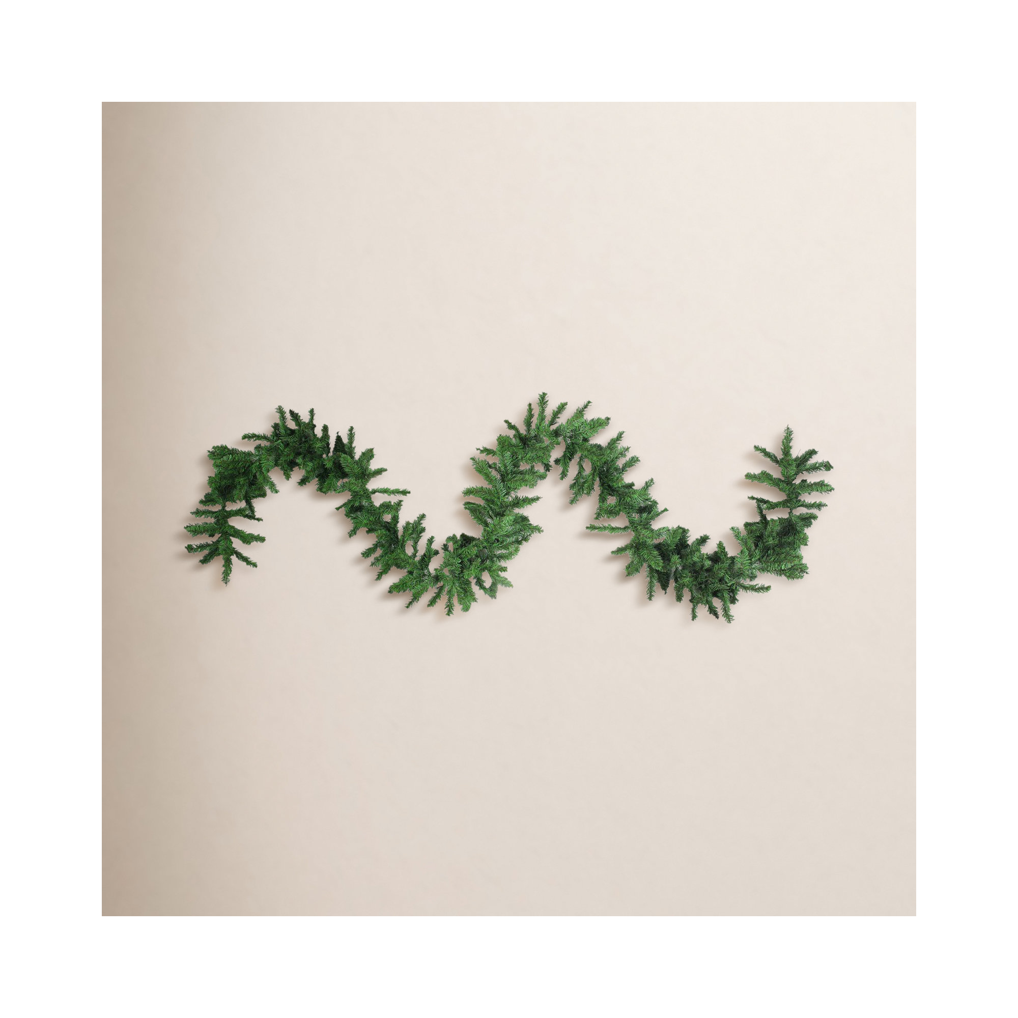 Balsam Pine Artificial Christmas Garland Unlit, 100' L x 14" W, Green