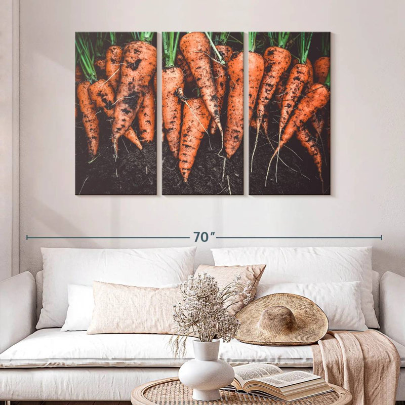 Récolte de carottes Yarlin, H 32 po x l 50 po