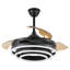 Ventilateur de plafond moderne Orren Ellis 42 po à monter soi-même, noir, avec éclairage et télécommande, moteur CC silencieux et réversible, 6 vitesses, idéal pour la chambre à coucher.-1364189223