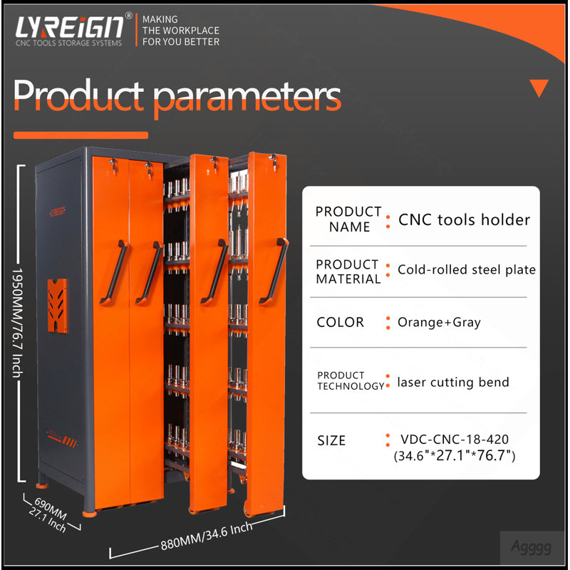 CNC tool cabinet CNC tool holder storage system CAT40 tool cabinet(195)
