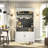 Coffee Bar Cabinet With Storage, 72" Buffet Cabinet With Led