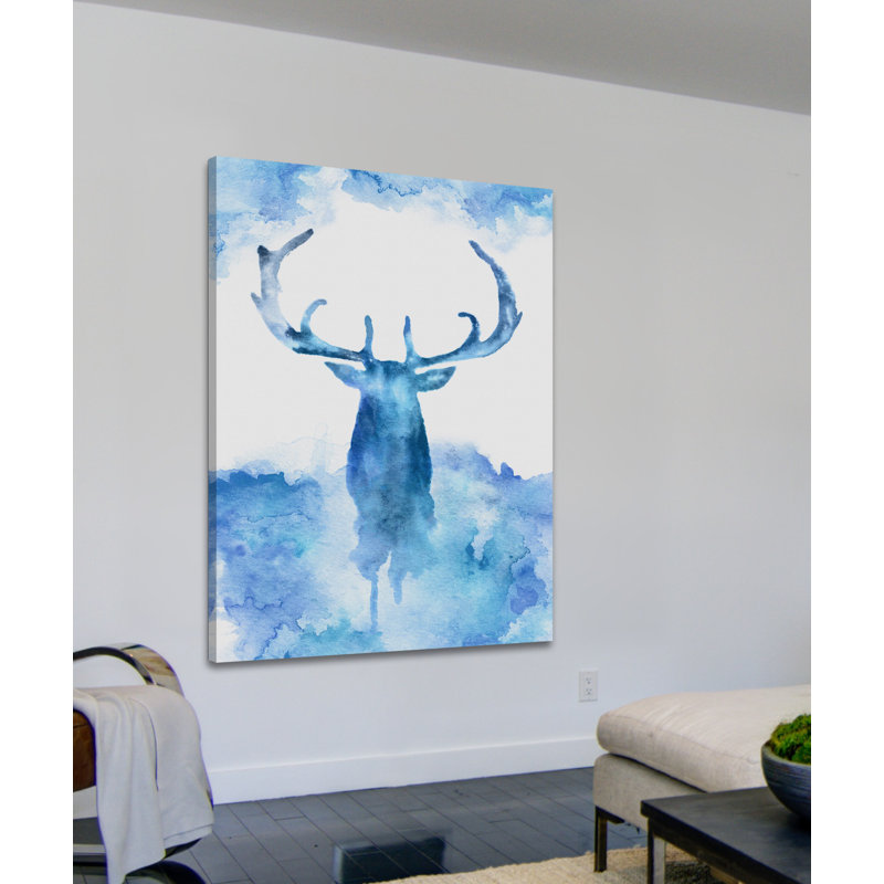 Blue Moose - Wrapped Canvas Print, 114cm H x 76cm W x 3.81cm D