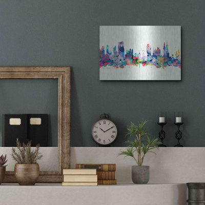 New York Mark 3' by Mark Ashkenazi, Metal Wall Art