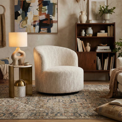 Fauteuil d'appoint moderne en chenille