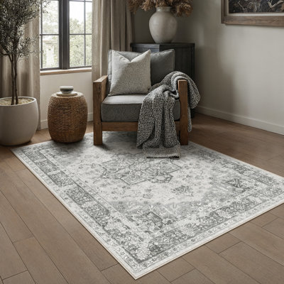 Tapis lavable rétro patiné avec envers antidérapant