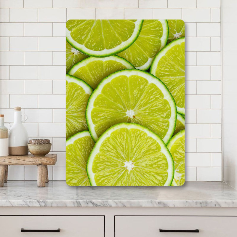 Tempered Glass Cutting Board, 7.9 x 11.8 inches | 100% Antibacterial, Easy-Clean Surface, Non-Slip Silicone Feet | Perfect for Food Prep & Serving, Durable & Stylish Kitchen Essential, Not Dishwasher Safe