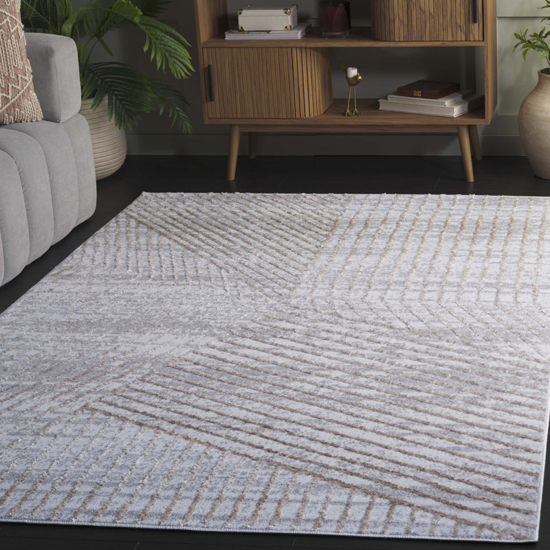 Markley Performance Abstract Rug, Rectangle 5'3" x 7'6"