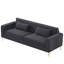 Canapé 85,8 po en velours 3 places-1042448538