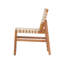Ensemble de salle à manger de patio en bois d'acacia 7 pièces avec table à lattes et sangles tissées-124608897-124608899