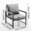 Chaise d'appoint moderne en similicuir avec structure en métal thermolaqué-1142742959