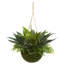 Plante de feuillage artificiel 13" en panier
