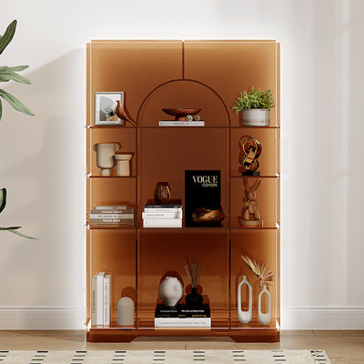 Acrylic display and storage bookcase