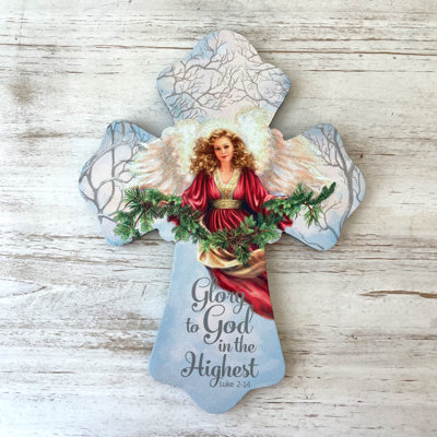 Gloire à Dieu croix en bois