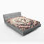 Drap-housse vintage romantique Ambesonne_ Colombes et roses_ Rose pâle cadet bleu-95976877