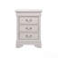Charmante table de chevet traditionnelle blanche-366466871