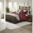 Luxurious 7 Piece Bedding Set, Polyester With Elegant Embroidery, Perfect For Home