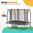 8' x 12' Rectangle Backyard Trampoline with Safety Enclosure-81358161