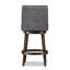 Swivel Upholstered Bar Stool with Solid Wood Frame-2034407705