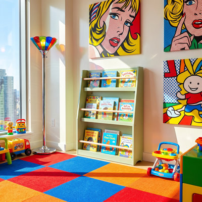 Support à livres à 3 niveaux pour enfants, organisateur de rangement pour tout-petits, bibliothèque en bois pour chambres à coucher, salles de jeux et salles de classe