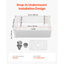 Évier de cuisine encastré en argile réfractaire simple 33,5 x 20 po