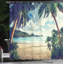 Palm Tree Shower Curtain Set + Hooks-44247551