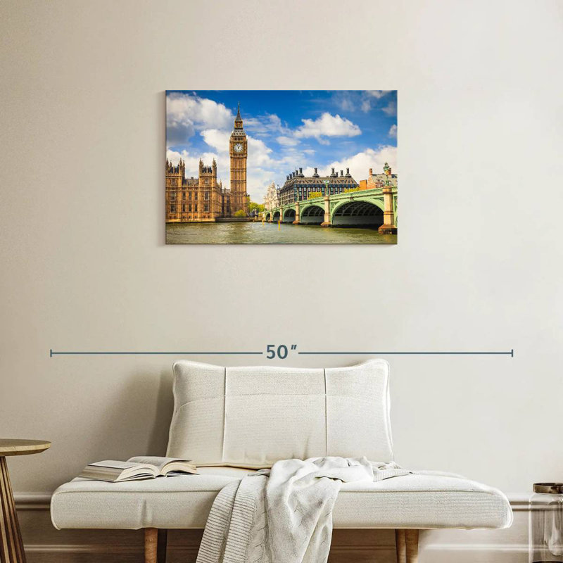 London Sights, 20" H x 30" W