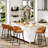 Upholstered Counter Stool With Metal Frame-1632637076