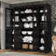 Vaisselier 100% bois massif 65 po avec verre transparent, portes Shaker et tablettes réglables-1114349131
