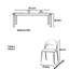 Combinaison de table et de chaise simplifiée-107818769