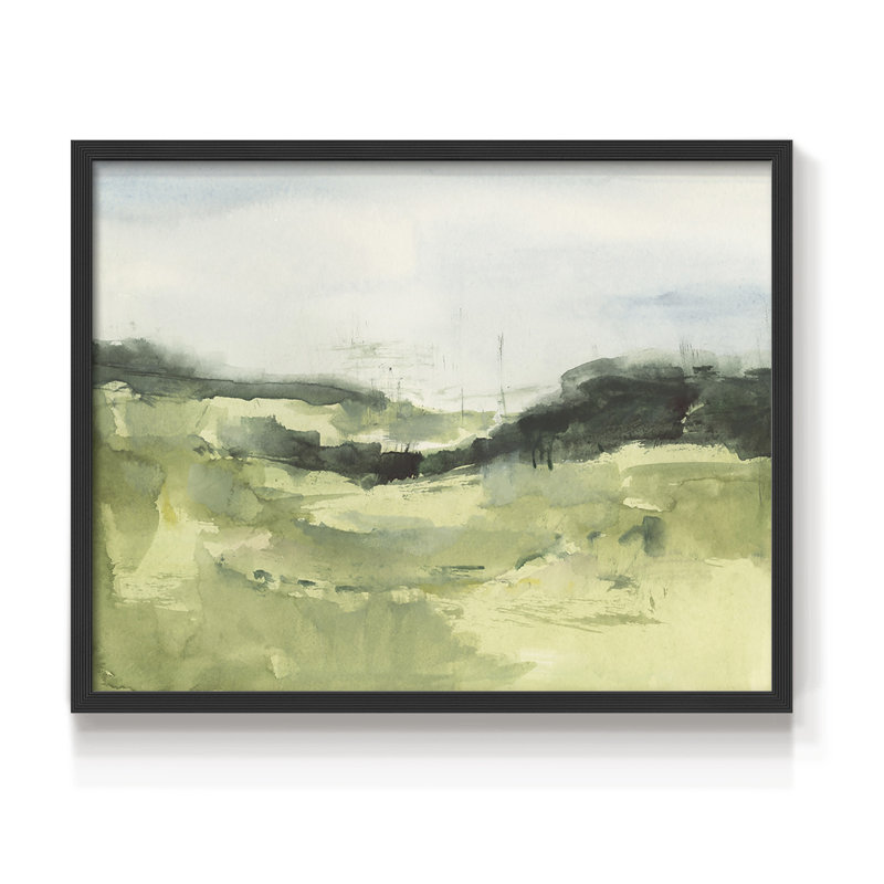 Hill Scramble I - Reproduction encadrée - Restickable, H 8 po x l 10 po, Noir, noir, noir, noir