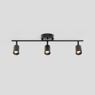 Shura Bronze 3-Light Track Light With Rotatable Heads, Integrated LED Bulbs, 2 Ft. Track Lighting Kit 3000K, 1470 Lumen