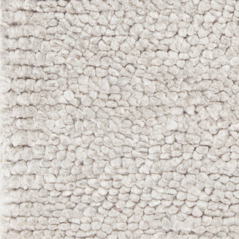 Tapis argenté en laine tissé à la main Reanna, Rectangulaire 9 pi x 13 pi