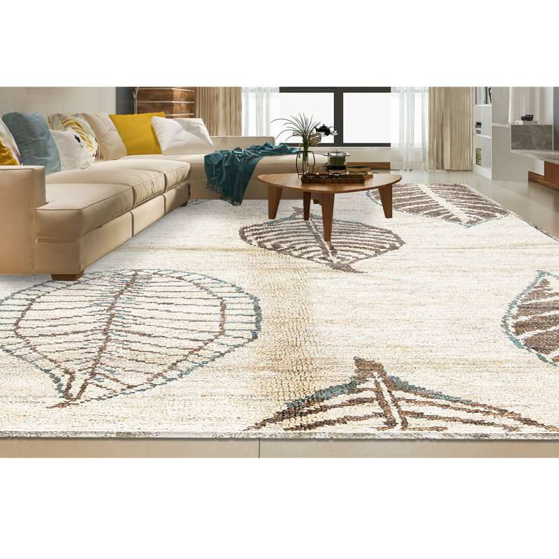 Hand-Knotted High-Quality Beige Area Rug