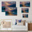 «Beautiful Blue Ocean Sunset and Waves IV», reproduction sur toile-168717541-168717540