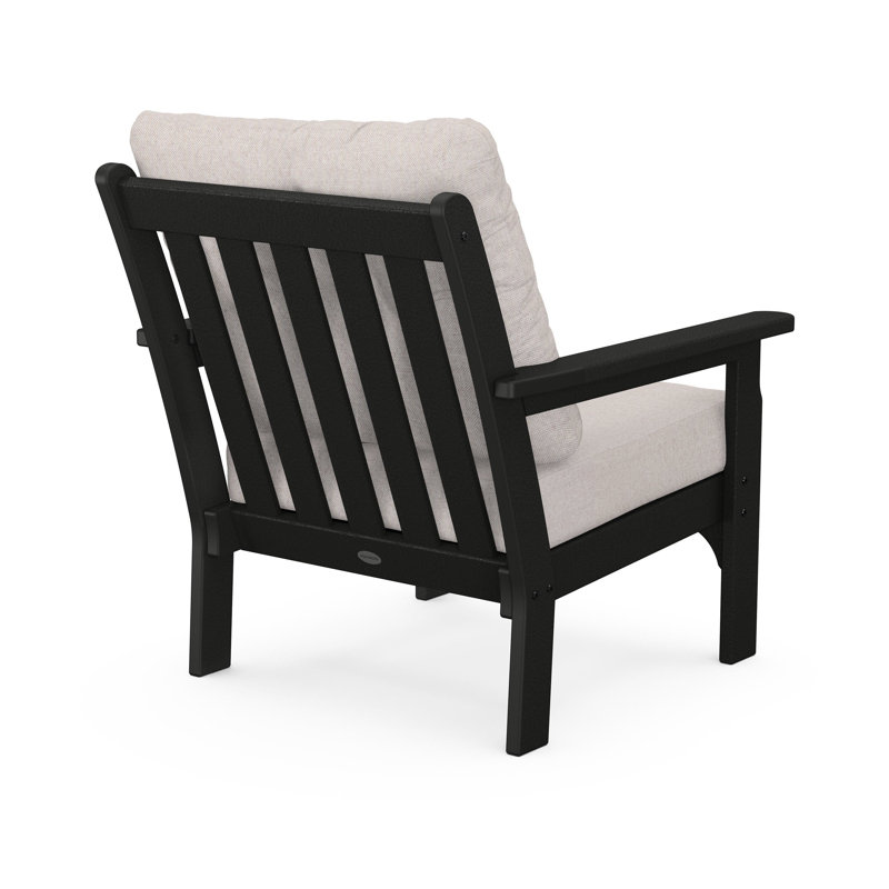Lakeside Vineyard Deep Seating Chair, Navy, Slate Grey