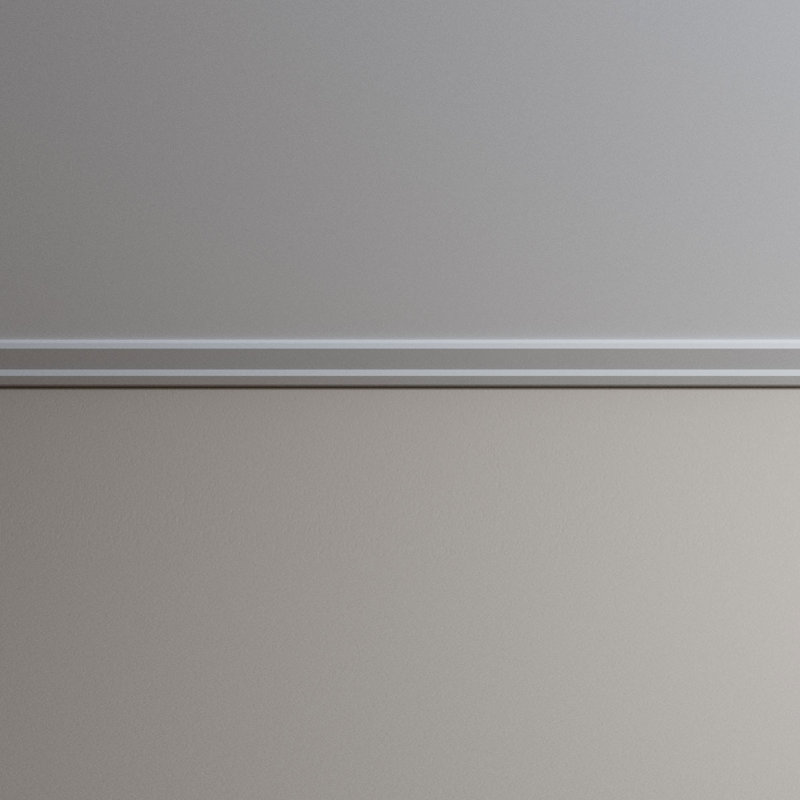 Endurathane Bailey Crown Moulding, 3/4"H x 4"P x 96"L, Factory Primed