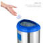 Nine Stars 13.2 Gallon Stainless Steel Open Top Recycling Bin