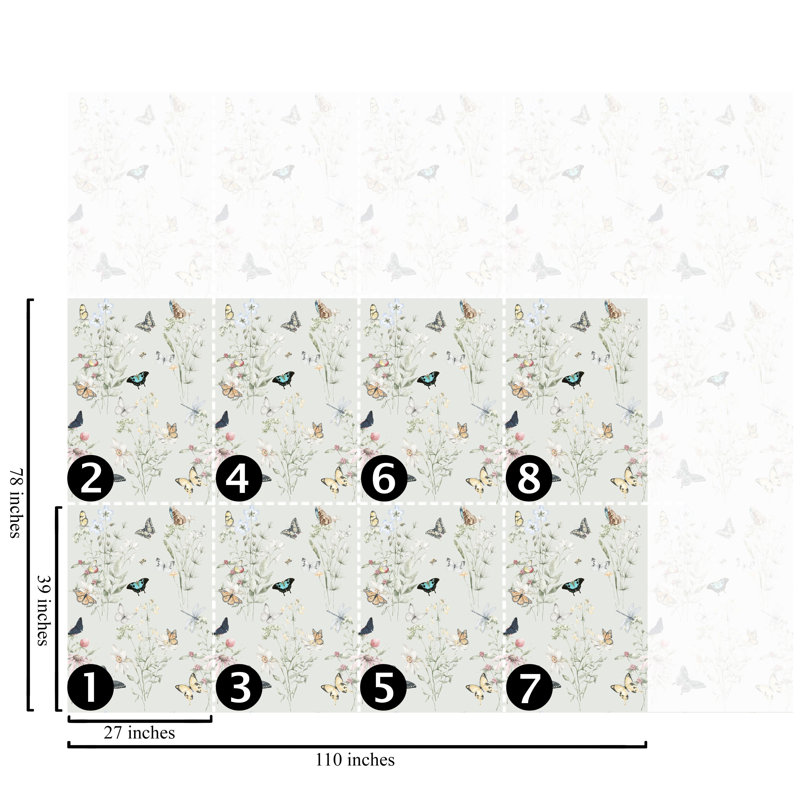 Pastel Butterfly Nursery Wallpaper for Kids
