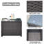 Ensemble de patio 3 pièces en osier / rotin avec coussins Thala-1993767155-1993767149