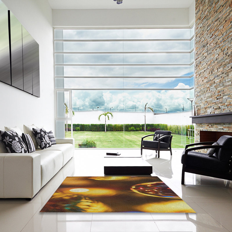 Tapis brun Shez, Carré 7 pi