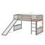 Lit mezzanine simple mettant en valeur une glissade